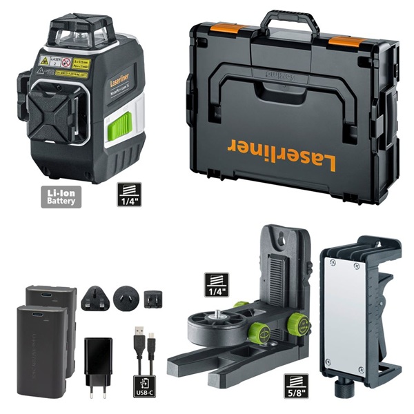 Laser Tridimensional Verde MasterPlane-Laser 3G Pro Laserliner 031.410L