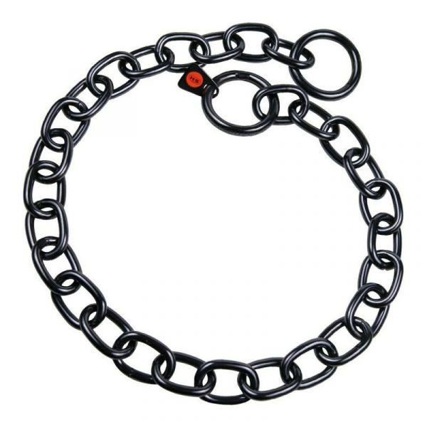 Hs Sprenger Coleira Preto 4 mm Elos Semicomprido (69 cm)