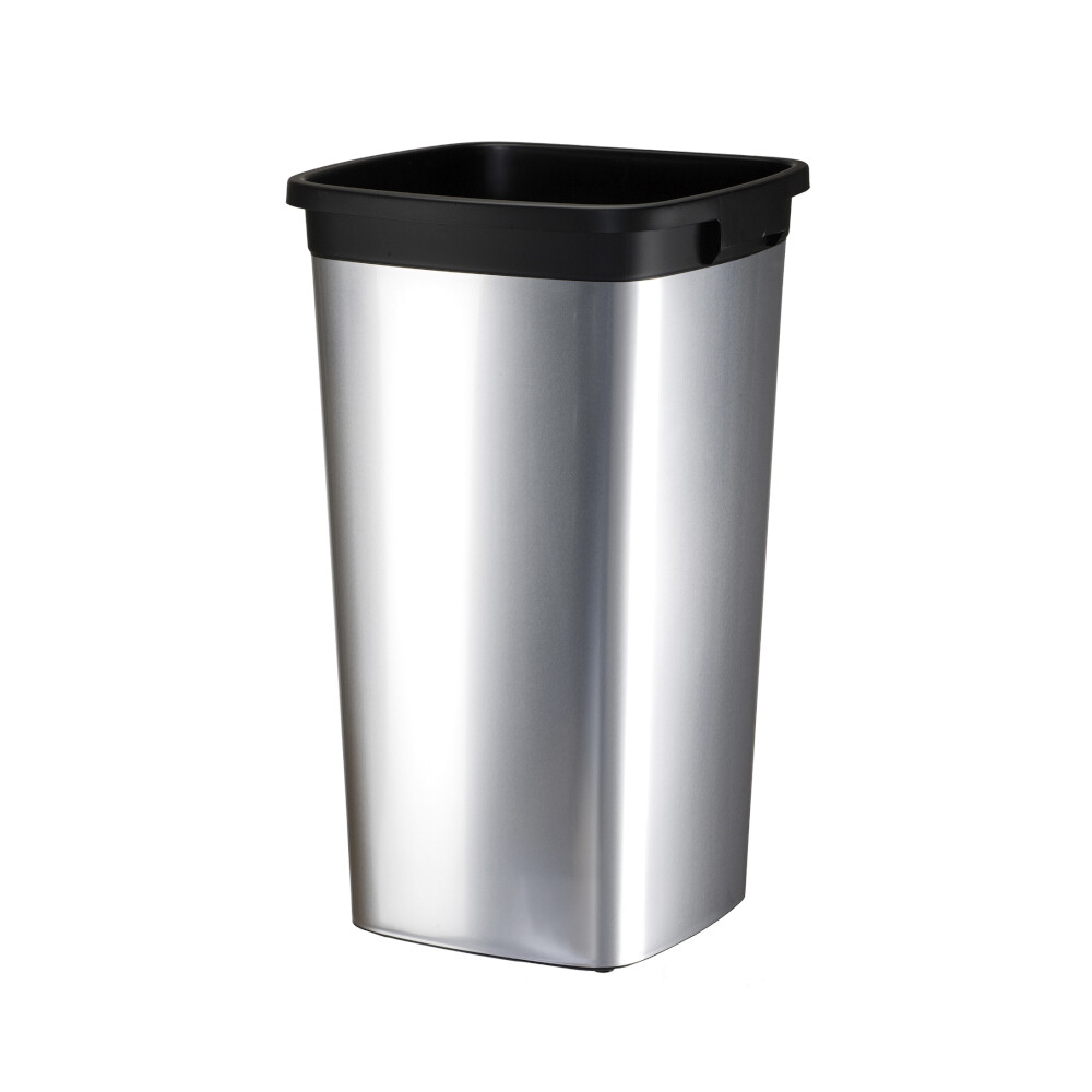 Balde 60l Quadrado Iris Pl stico Cor Met lico S/tampa