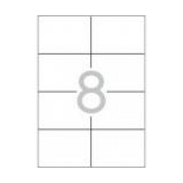 TopStick 100 un. Fls A4 Etiquetas Adesivas 105x74mm Branco