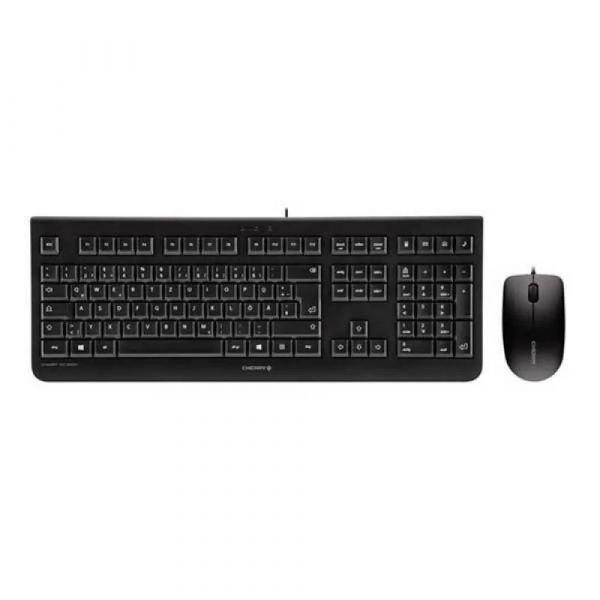 Teclado Cherry DC 2000 Rato QWERTZ Alemão Preto