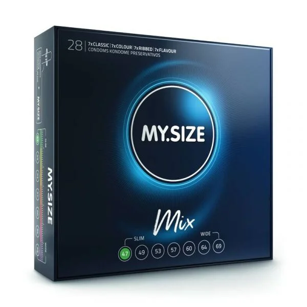 My Size MIX Preservativos 47 MM 28 Unidades