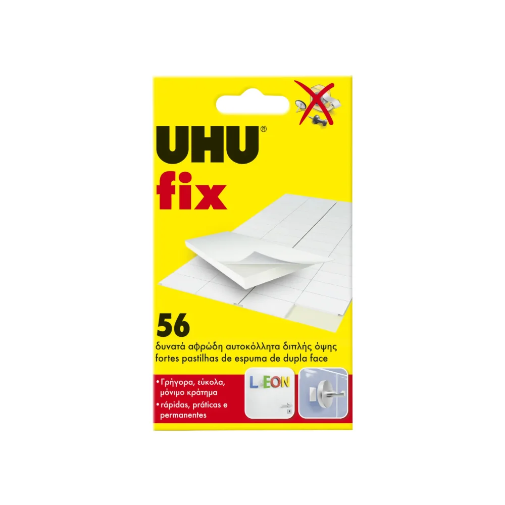 Fixadores UHU Adesivos Dupla Face Fix 50un