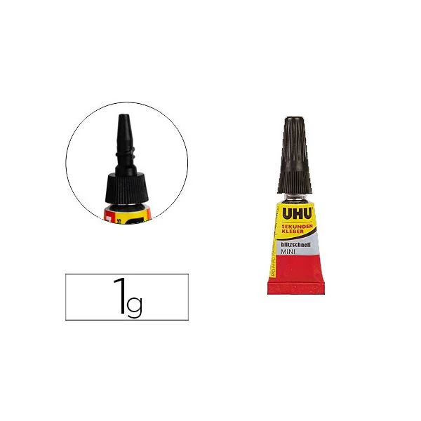 UHU Mini Super Cola Ultra Rápida 1g 1 Un.