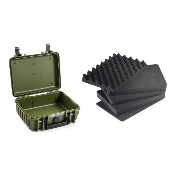 B&w Outdoor Case Tipo 1000 Espuma Pr?-cortada Verde - BWPP41BGSI