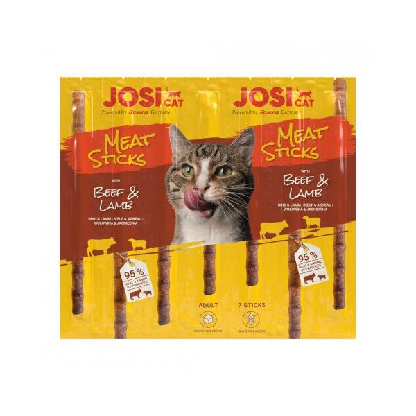JosiCat Snacks em Stick para Gato Adulto Vaca e Borrego 35g