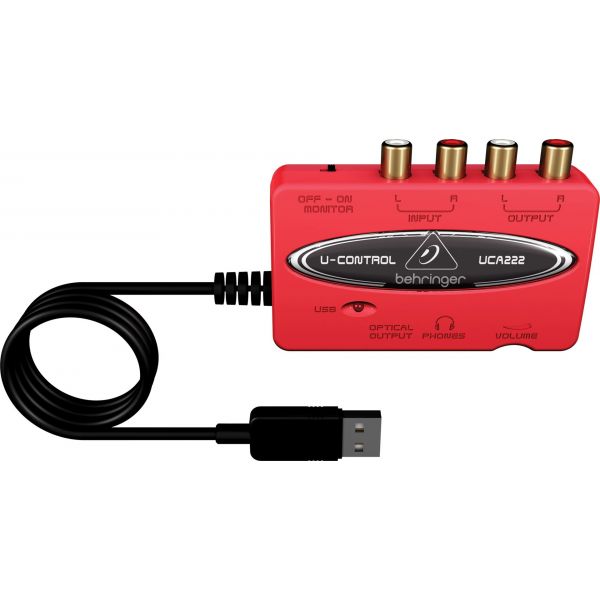 Behringer U-CONTROL UCA222 Interface de Áudio USB Digital