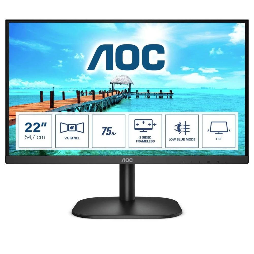 Monitor AOC 22B2H 22′ FHD VA 75Hz