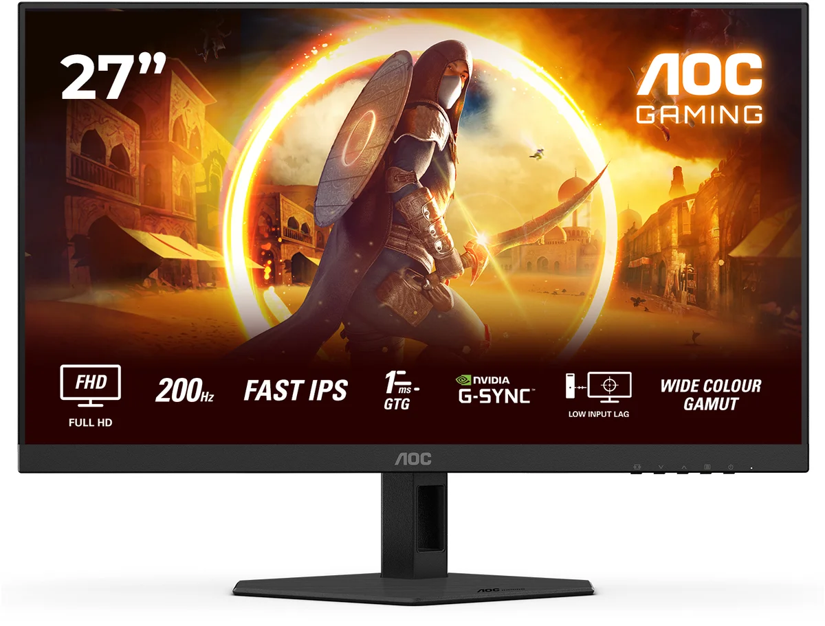 Monitor AOC 27" 27G4HRE FHD 200Hz 1ms HDR G-SYNC Compatível