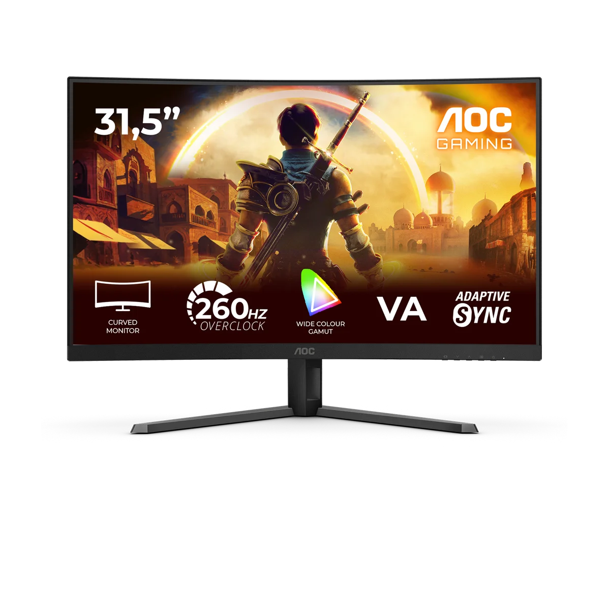 Monitor Curvo AOC Gaming 31.5" C32G42ZE VA FHD 260Hz HDR10