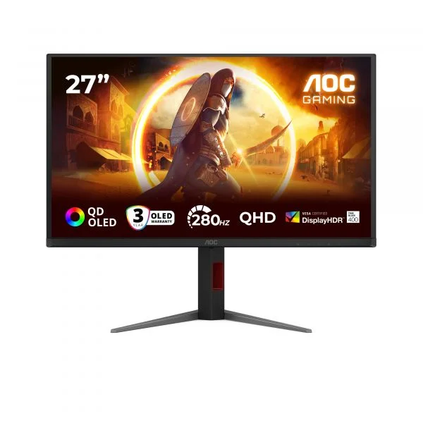 Monitor AOC 27" Q27G4ZD QHD 280Hz QD-OLED HDMI DP USB HAS Pivot