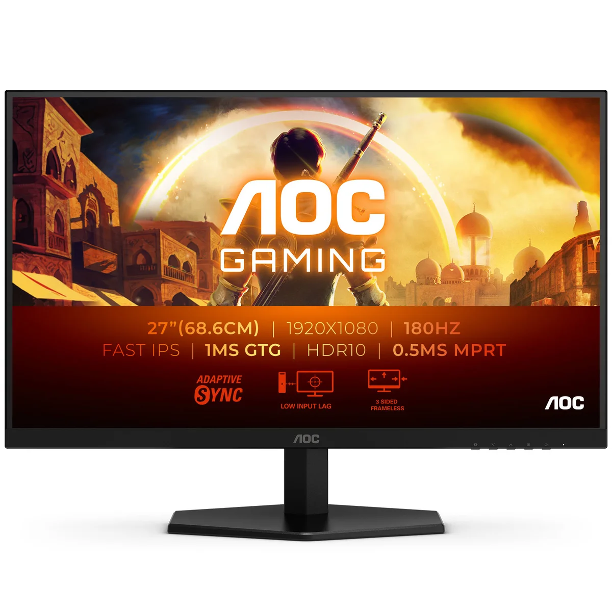 Monitor AOC Gaming 27" 27G42E IPS FHD 180Hz 1ms Adaptive Sync
