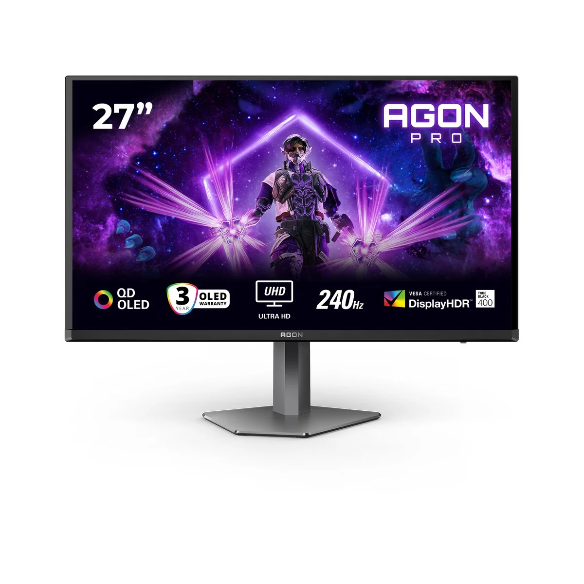 Monitor AGON by AOC PRO 27" AG276UZD QD-OLED UHD 240Hz 0.03ms Adaptive Sync HDR400