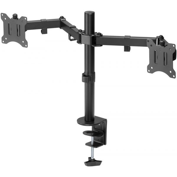 Hq Suporte Mesa Ajustável para 2 Monitores 17" a 32" Preto 8KG