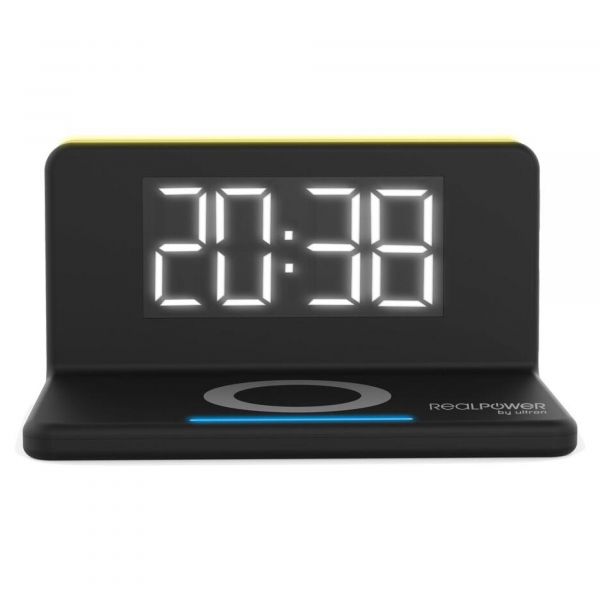 Realpower ChargeAIR clock 4040895010582 Digital Negro