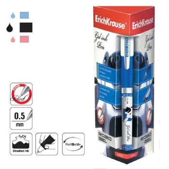 Esferográfica Preto 0,5mm Gel EK Robogel 12un