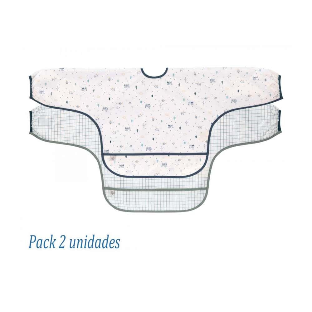 Babetes com Manga Jardim Pack 2 Unidades