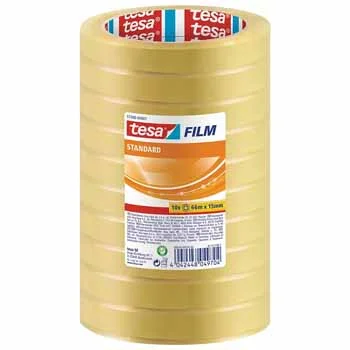 Fita Adesiva 15mmx66mts Transparente Tesa Pack 10 rolos