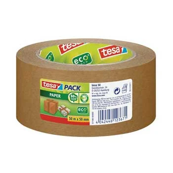 Fita Adesiva Papel Castanha Tesa 50mmx50mts