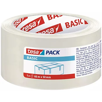 Fita Adesiva PPL Transparente Tesa Basic 50mmx66m x 2un