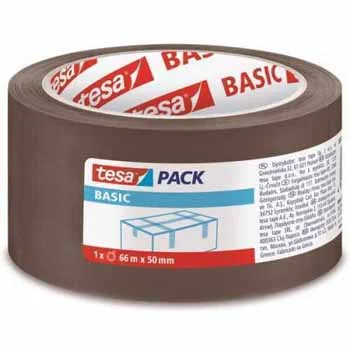 Fita Adesiva PPL Castanha Tesa Basic 50mmx66mts x 2un