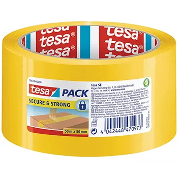 Fita Adesiva Seguranca Amarela Tesa 50mmx50mts id