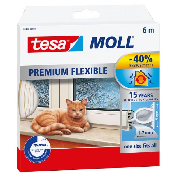 Tesa Fita de Calafetagem 6m Pvc Branco Premium