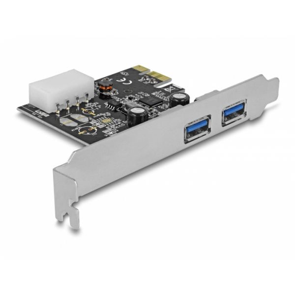 Delock Adaptador PCIe 89243 2 Portas USB 3.0 Low-Profile