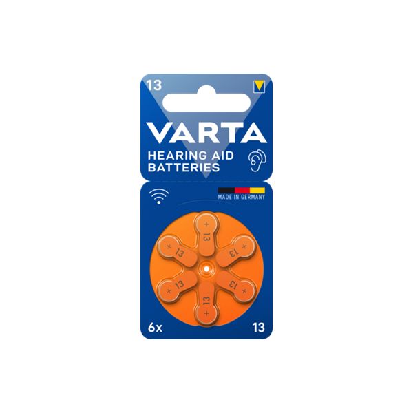 Varta Pilha para Aparelho Auditivo Tipo 13 6 Unidades
