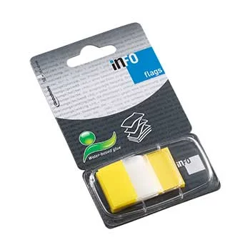 Separadores Adesivos 25x43mm Amarelo 50un x 2un