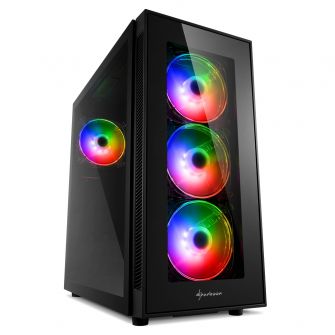 Caixa ATX Sharkoon TG5 Pro RGB Preta