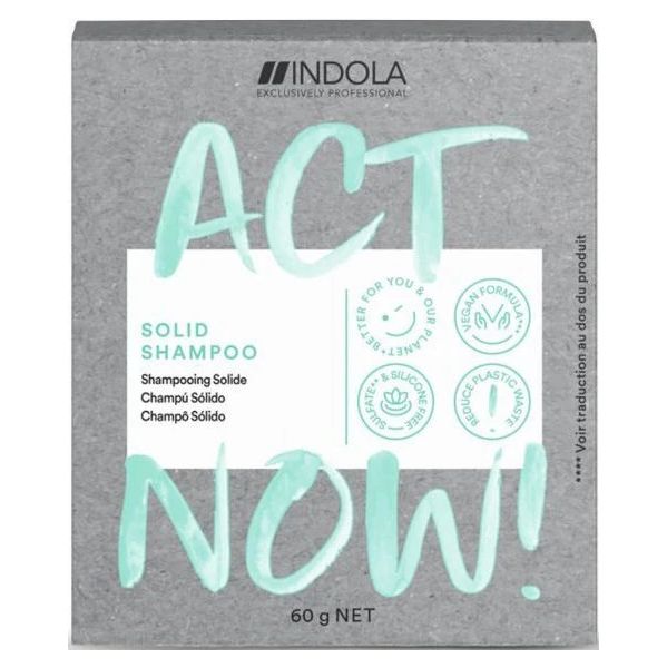 Indola Act Now Solid Shampoo 60g