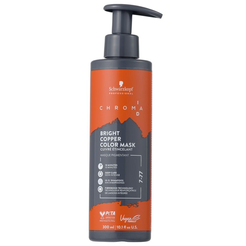 Schwarzkopf - Mascarilla De Color Chroma ID 7-77 Cobrizo Brillante 300 ml