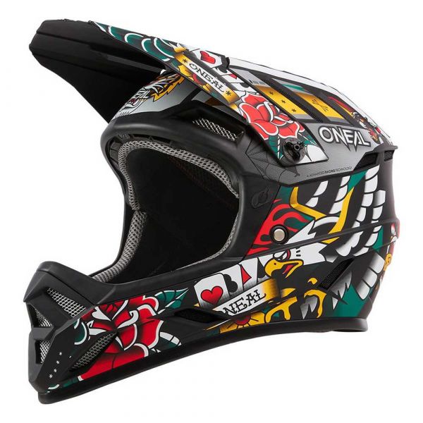 O'Neal Backflip Inked Downhill Helmet Colorido L