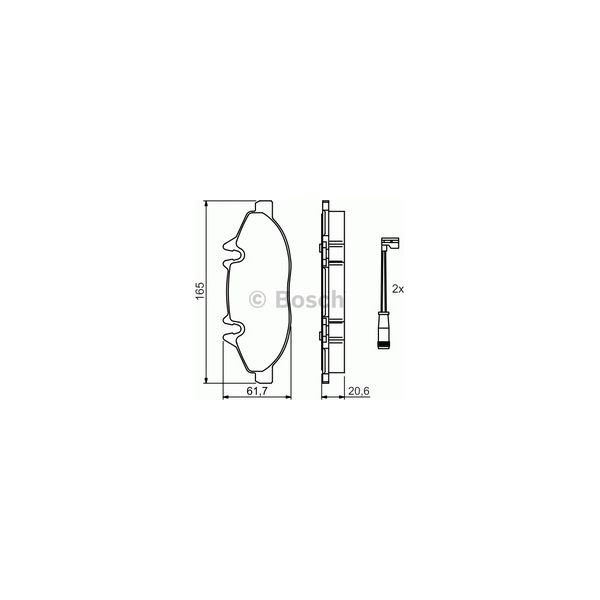 BOSCH Jogo de pastilhas para travão de disco - 4047024130197