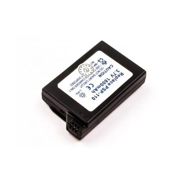 Bateria sony psp 1. geração (psp-110), 1800mah, 6,7wh, requ - baterias para consolas jogos