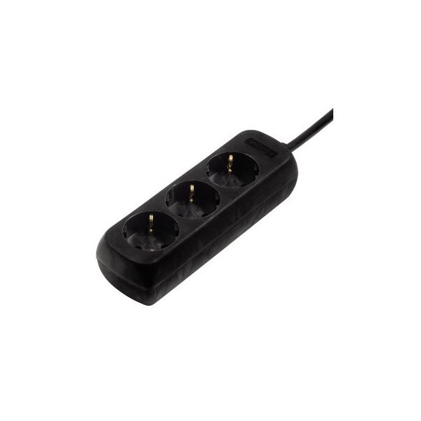 Hama Extensão 3 Tomadas Interruptor 3m Black