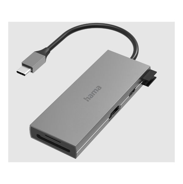 HAMA Hub USB-C-Multiport-Adapter 6 Portas 2xUSB-A USB-C HDMI SD microSD - 200110