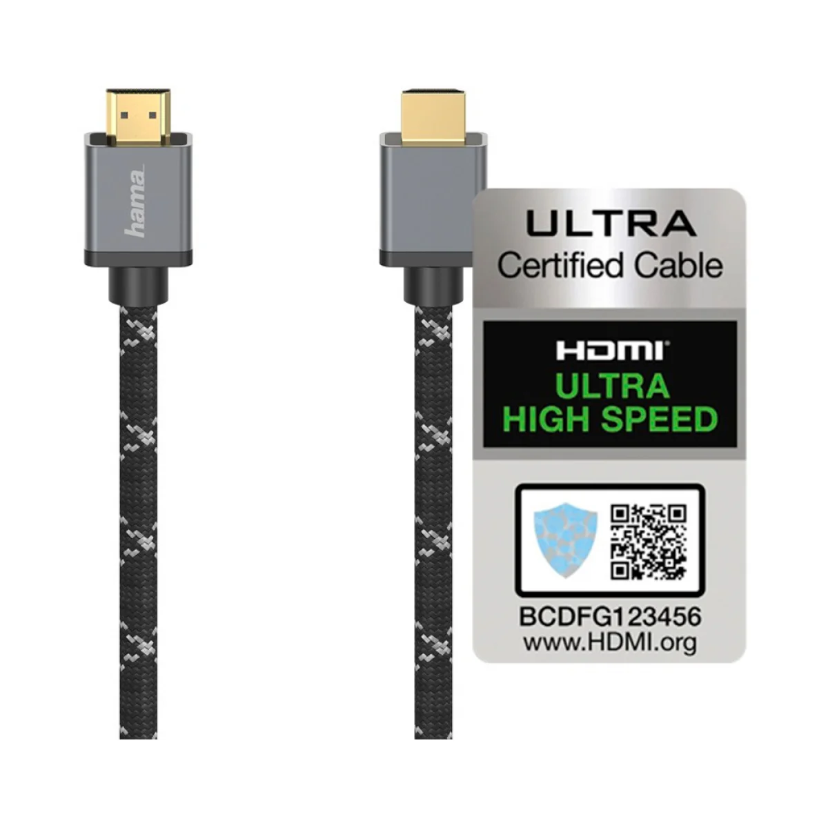 Hama Cabo HDMI 2m Black/Grey - 00205239
