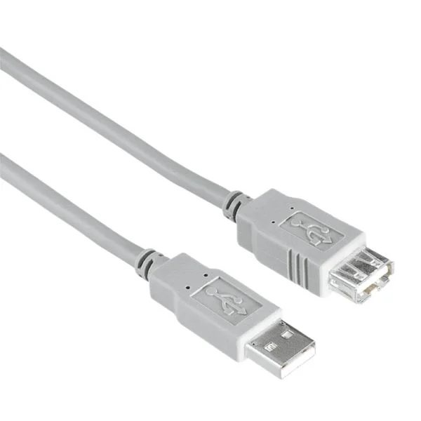 Hama Adaptador USB 2.0 Tipo-A/A M/F 1.5m Cinza IK10