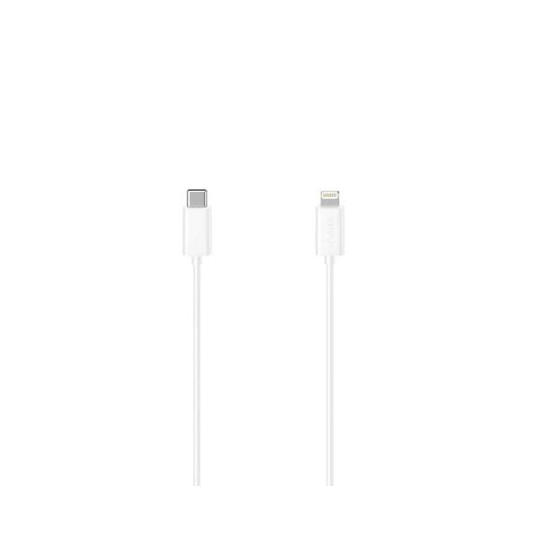 Cabo USB Hama USB-C/ Lightning 1.5m Branco (200645) - 39642624884811