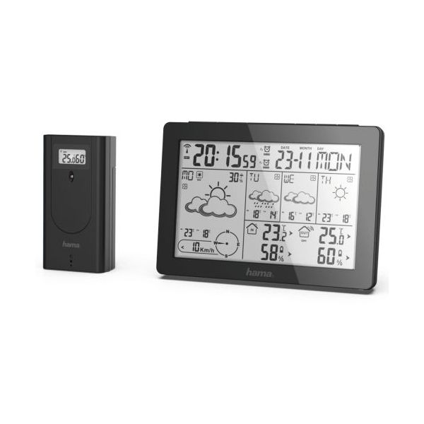 Hama Estação Metereológica Center Meteotime Schwarz - 186369
