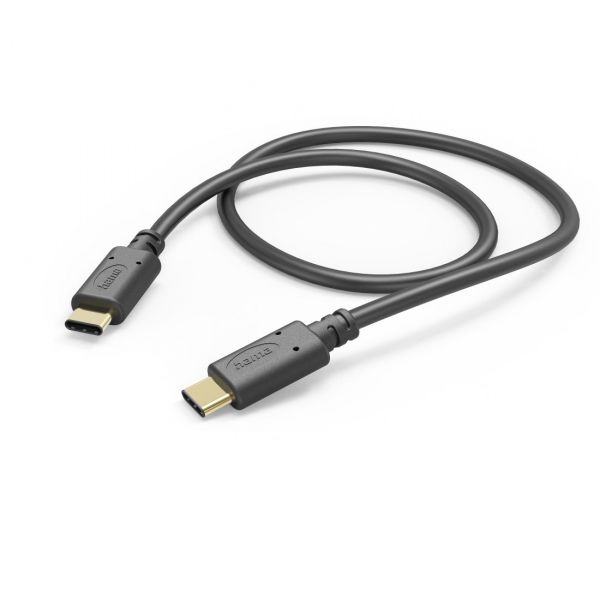 Hama Cabo USB-C 3A 1m Preto - 201589