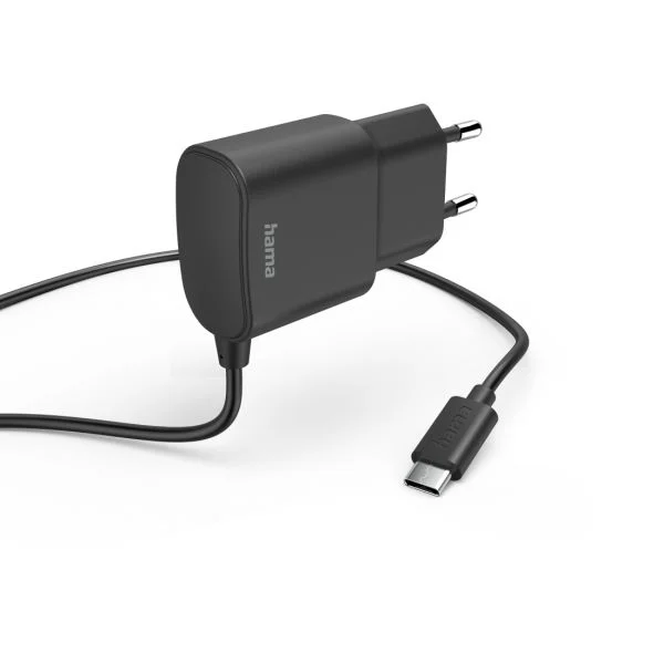 Hama Carregador com USB-C Connection 12W 1.0m Preto - 00201618