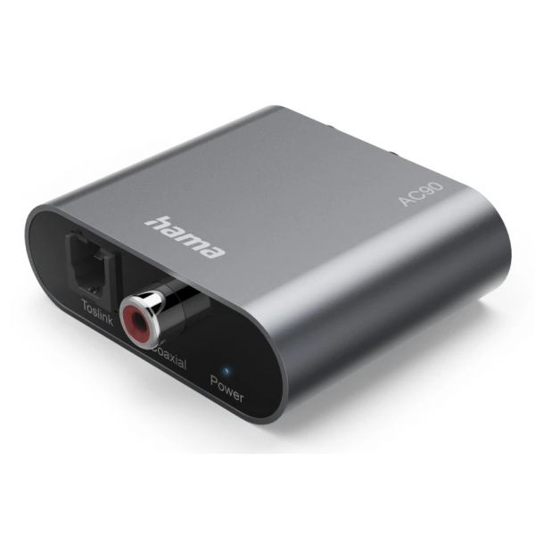 Hama AC90 Conversor Áudio Digital para Analógico Toslink Coaxial RCA USB