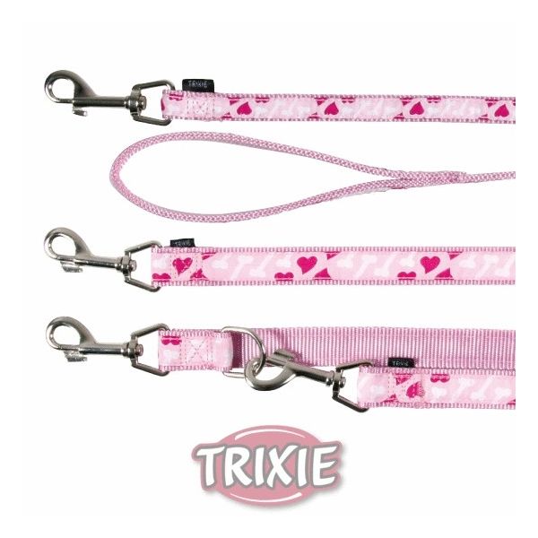 Trixie Trela Ajustável Modern Art Rose Heart 2m / 20mm - 15928