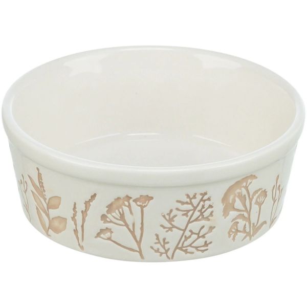 Trixie Comedouro Cerâmica 0.3L Branco/Taupe