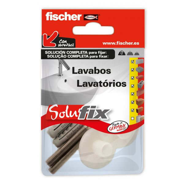 Fischer Kit Fixação Lavatórios Solufix - 20002764