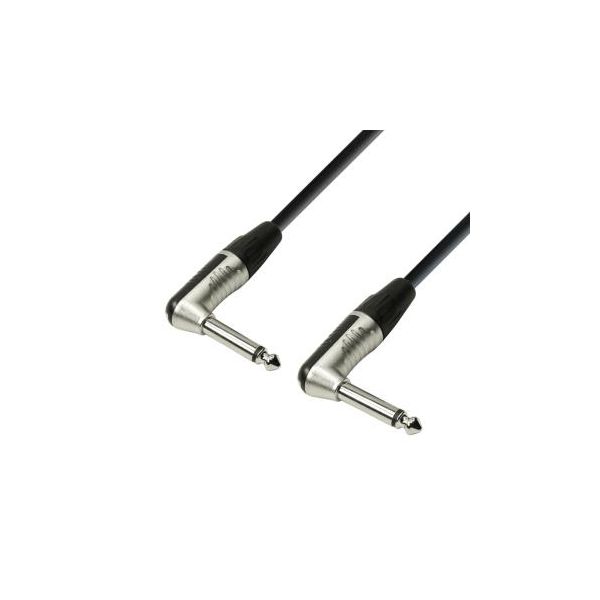 Adam Hall K4 IRR 0150 Cabo Instrumento REAN de Jack 6,3 acodado a Jack 6,3 mono 1,5 m