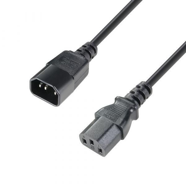 Adam Hall Cables 8101 Ke 0050 - Power Extension Cable C14 - C13 0.5 M